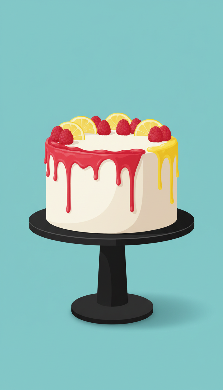 Raspberry Lemon Signature Cake